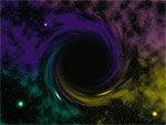 Fig. 1 - Illustration d'un trou noir - © nikolai krasnov - Fotolia.com